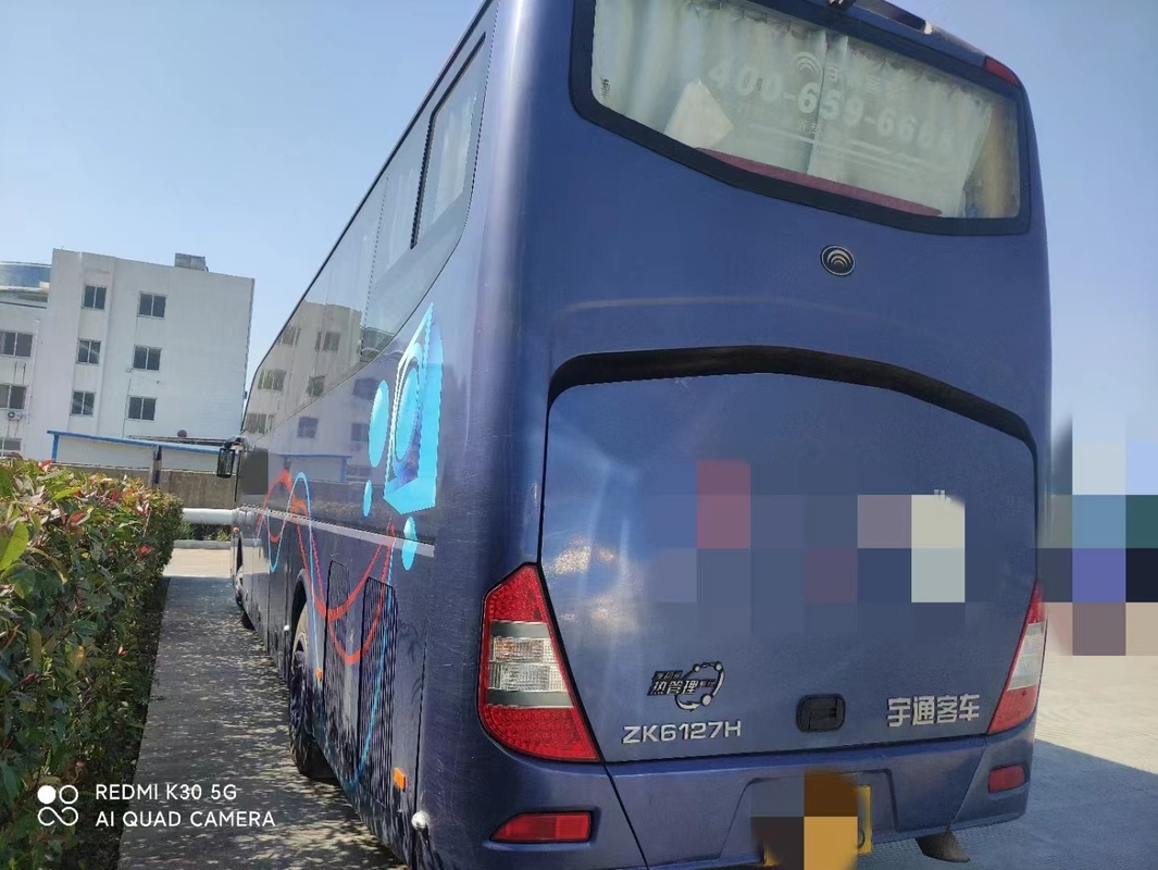 Van het de Bus 2014 Jaar van ZK6127 55 de Zetels Gebruikte Yutong Motor van Weichai met de Opschorting van de Bladlente