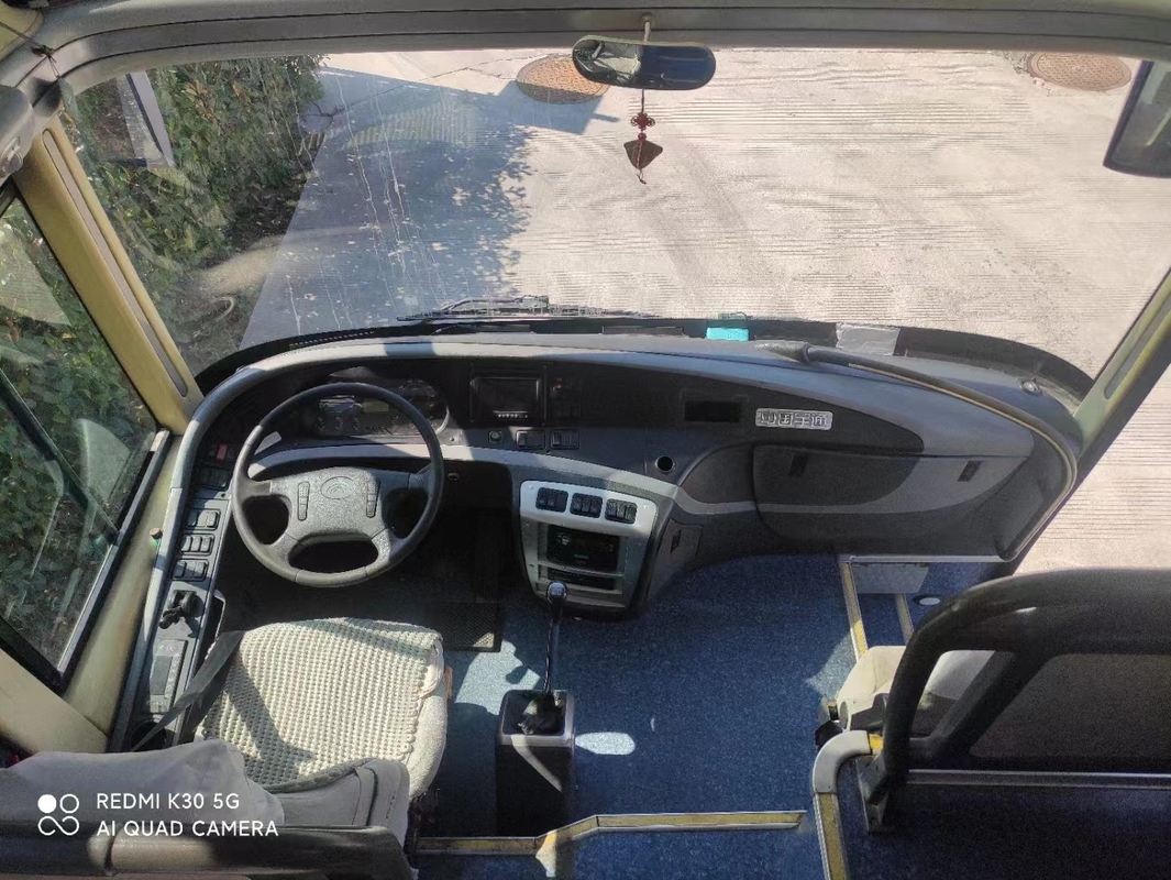 Van het de Bus 2014 Jaar van ZK6127 55 de Zetels Gebruikte Yutong Motor van Weichai met de Opschorting van de Bladlente