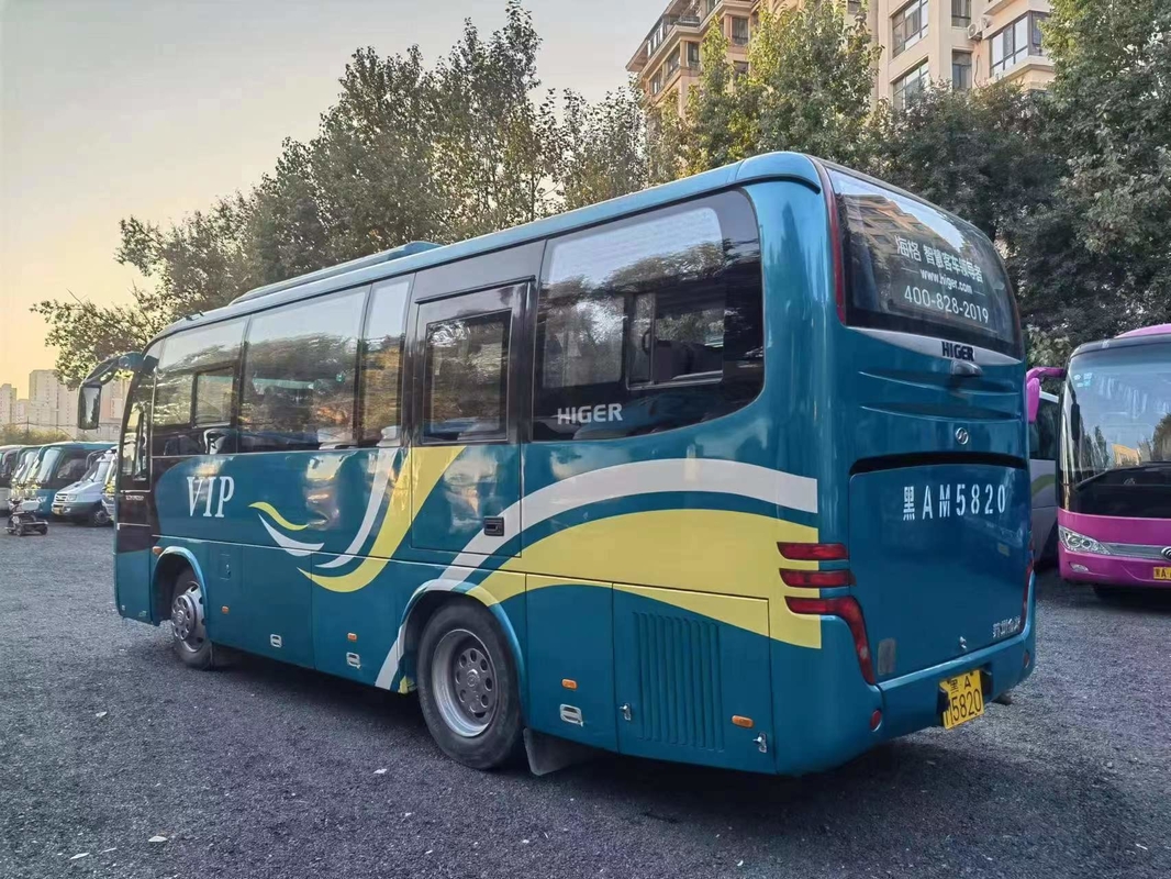 2017 Jaar 34 Zetels Gebruikte Hogere de Leidingsdieselmotor van KLQ6796 Mini Bus LHD Geen Ongeval