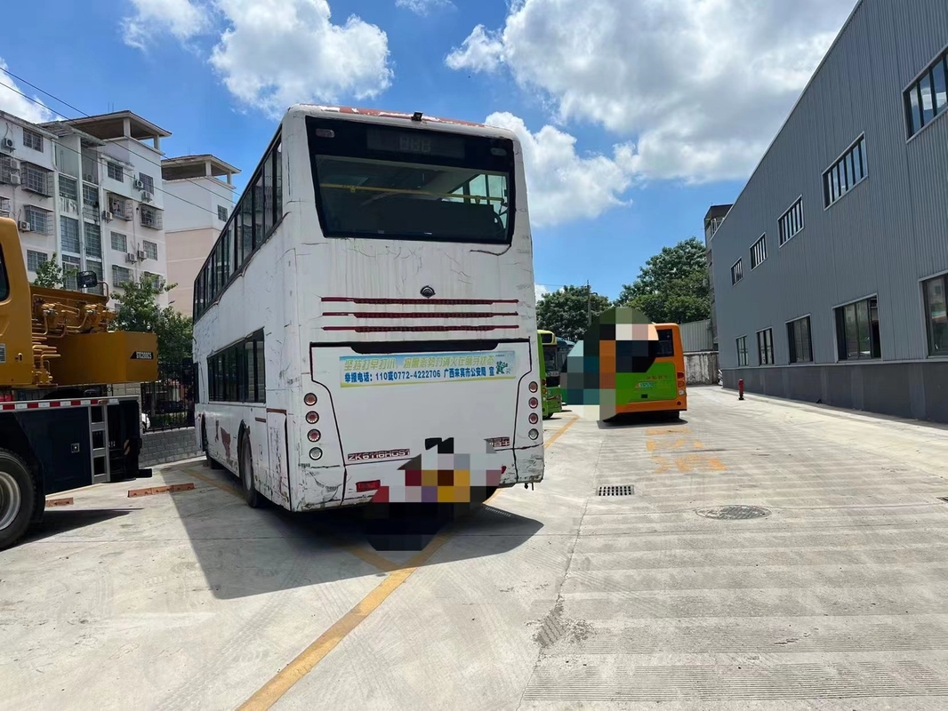 Zk6116HG Gebruikte Reisbus Yutong 86/78 Personen Tweedehands Stadsbus Dubbeldeks