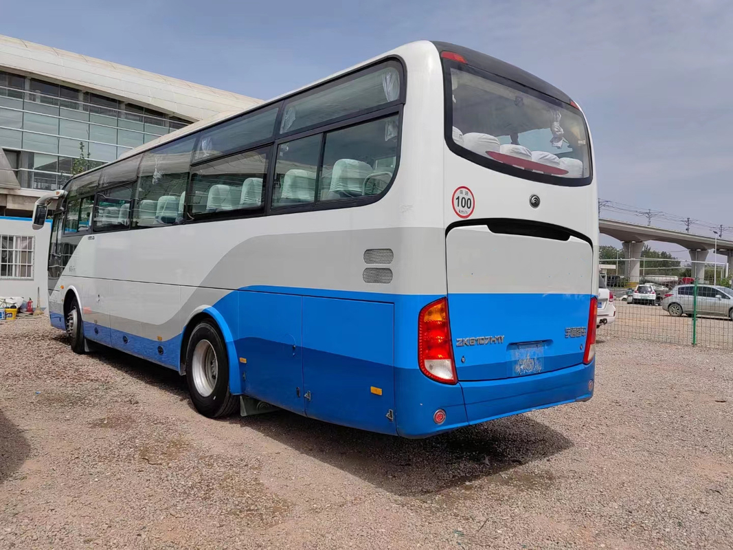 ZK6107 enige Deur Gebruikte Yutong-Bus Bus 47 de Linkeraandrijving van de Zetelspassagier