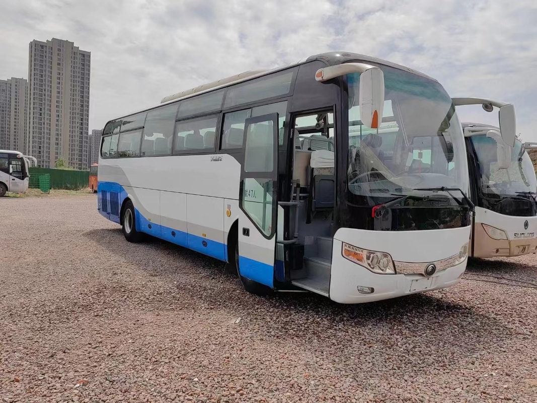 ZK6107 enige Deur Gebruikte Yutong-Bus Bus 47 de Linkeraandrijving van de Zetelspassagier