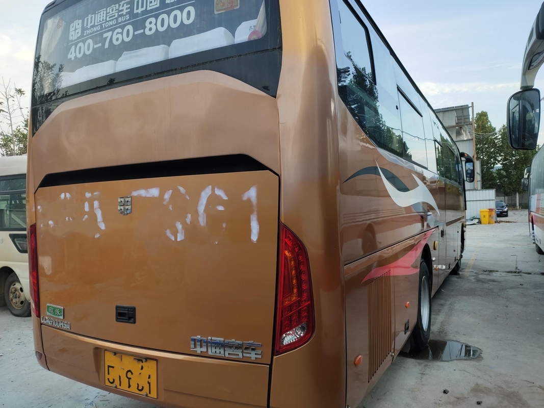 LCK6100 44seater gebruikte Motor Twee van Buszhongtong bus yuchai Deuren Linkeraandrijving