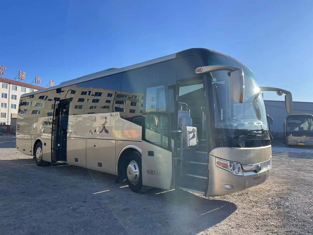 De gebruikte Luxe vervoert 51seats-van de de Handaandrijving van Bustwo doors left van het Merkweichai van Yutong de Achtermotor per bus