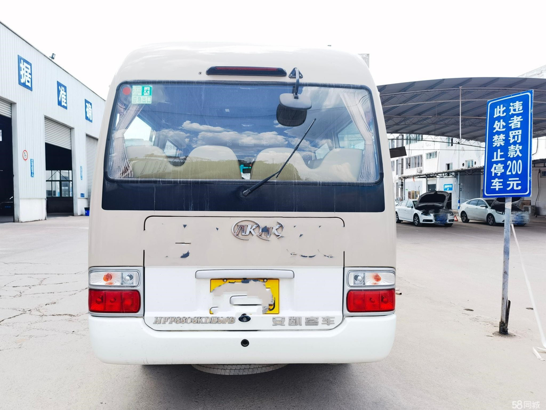 Tweede Hand Mini Bus Ankai Diesel 20 Passagier Mini With USB Front Engine Buses