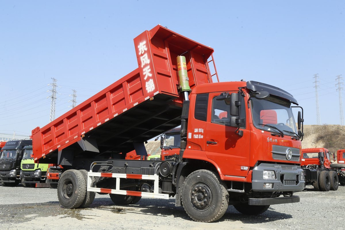2de de Vrachtwagens Goede Voorwaarde van de Handstortplaats 8 - 10 Dongfeng-van Merk4x2 Lichte Ton Vrachtwagens 160hp