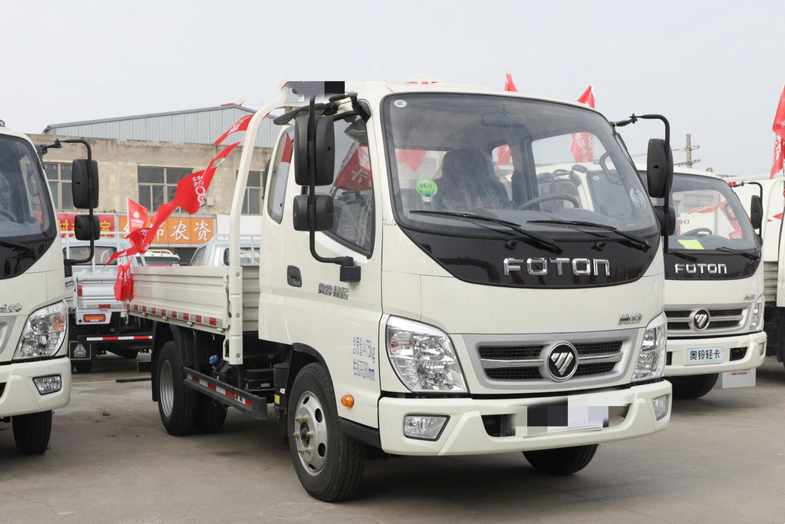 De gebruikte van de Vrachtwagenstortplaats 132hp Lichte Nieuwe Tipper Tipping Left Hand Drive Foton Vrachtwagens van de de Stortplaatsvrachtwagen 4x2