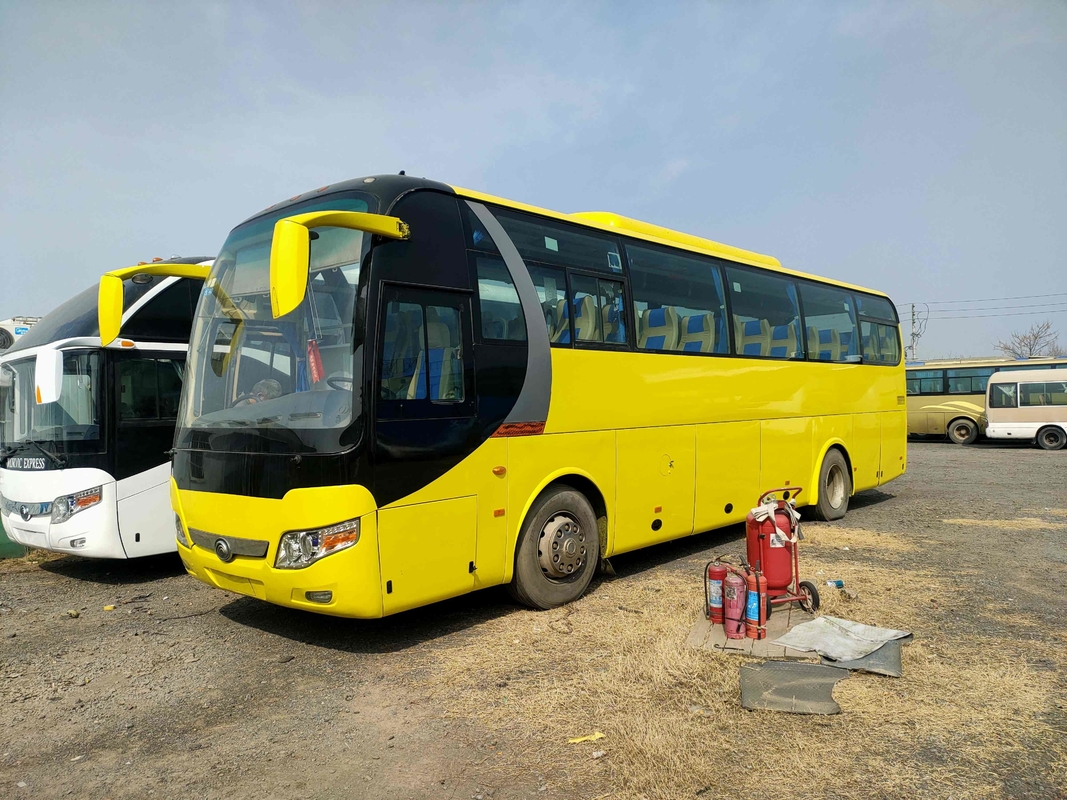 De gebruikte van de de Motorbus 49seats Twee van Yutong ZK6110 van de Pendelbus Achteropschorting van het de Deurenluchtkussen