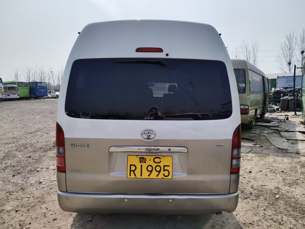 Japanse Gebruikte Bussen Hiace 13 - 15seater-de Benzinemotor verliet het Merk van Leidingstoyota