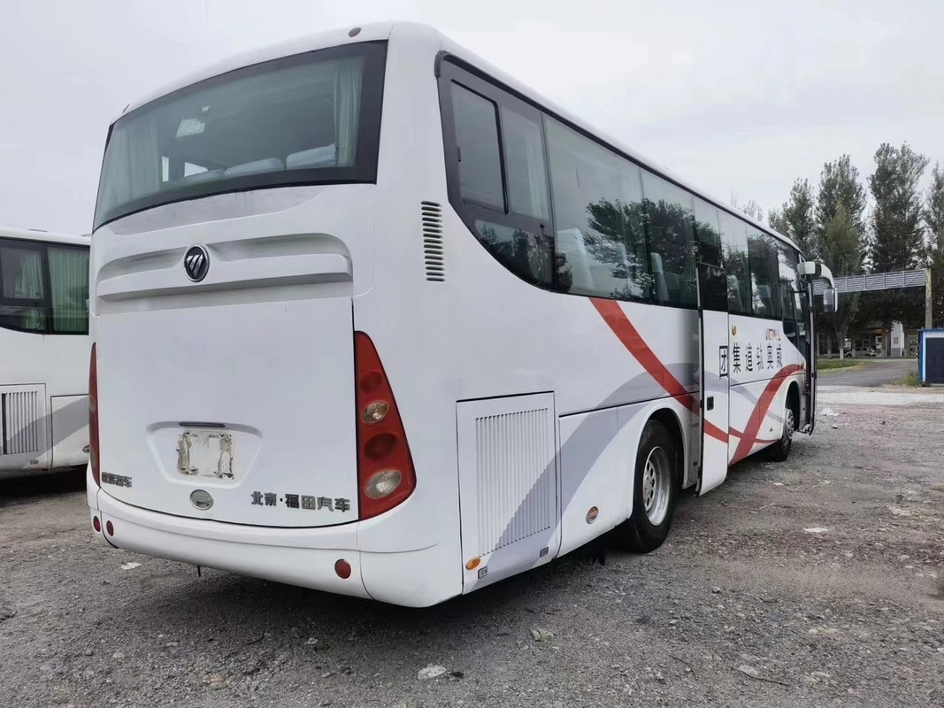 Gebruikte de Busbj6103 Weichai Motor 55 Zetels 2+3 van Reisbus Gebruikte Foton Lay-out Witte Kleur