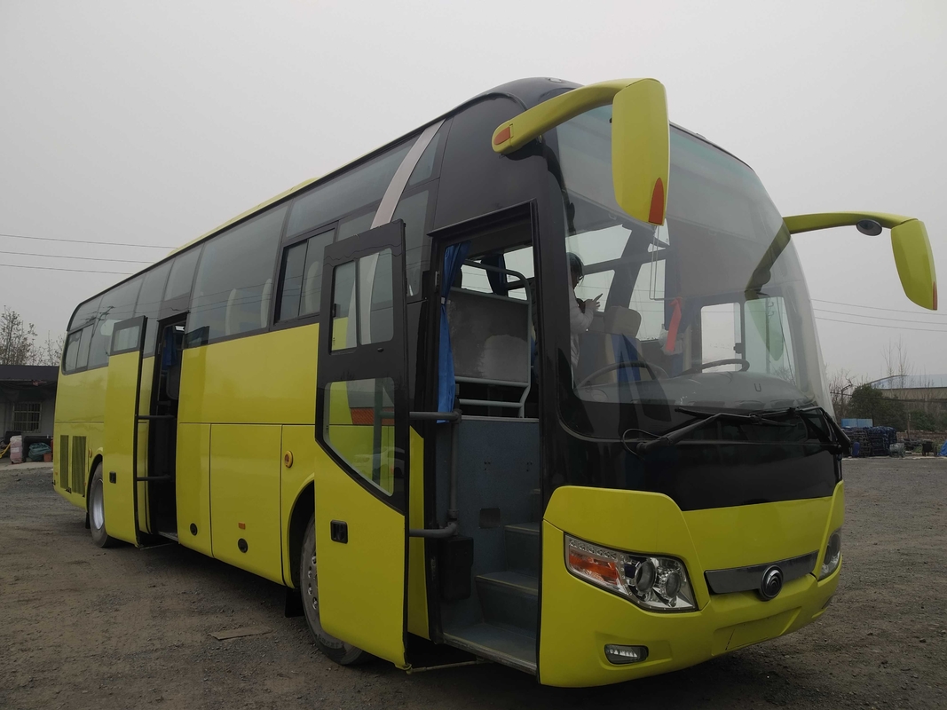 Gebruikte Commerciële Bus Middendeur 49 de Motor Tweede Hand Jong Tong Coach Bus ZK6110 LHD van Zetelsweichai