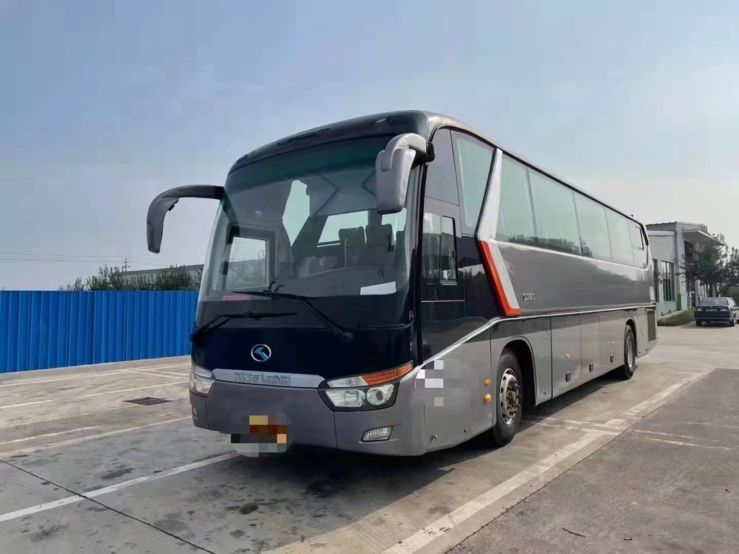 Bus Second Hand 54 Zetels Dubbele Deuren van Long Bus XMQ6129 van de 12 Meters de Vlotte Vorm Gebruikte Koning