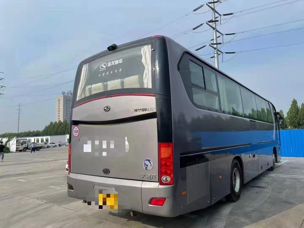 Bus Second Hand 54 Zetels Dubbele Deuren van Long Bus XMQ6129 van de 12 Meters de Vlotte Vorm Gebruikte Koning