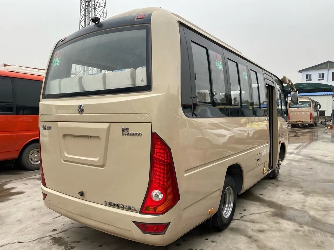 2de van de Venstersyuchai van de Handbus Glijdende Motor 19 ZetelsAirconditioner Uesd Dongfeng Mini Bus DFA6600