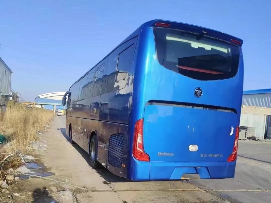 Van de Busweichai van de tweede Handtoerist de Motor 12 Meters Dubbele Deuren 50 Zetels AC Gebruikte Foton BJ6122