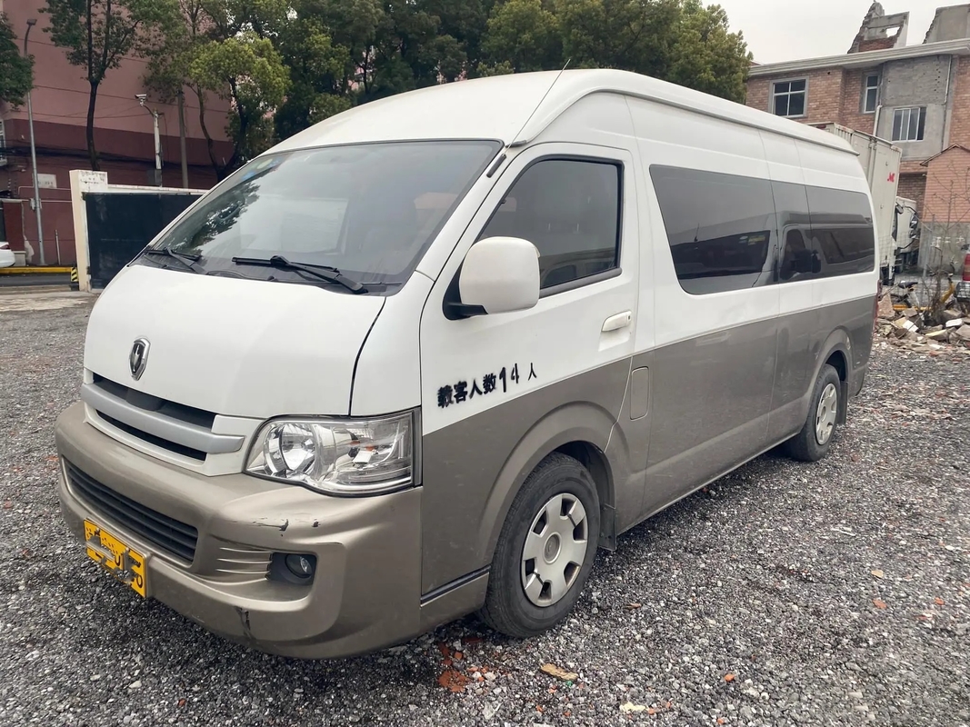 Gebruikt Jaar 14 de Motor Externe Slingerende Deur Jinbei Hiace SY6548 van Mini Coach 2017 van de Zetelsolie