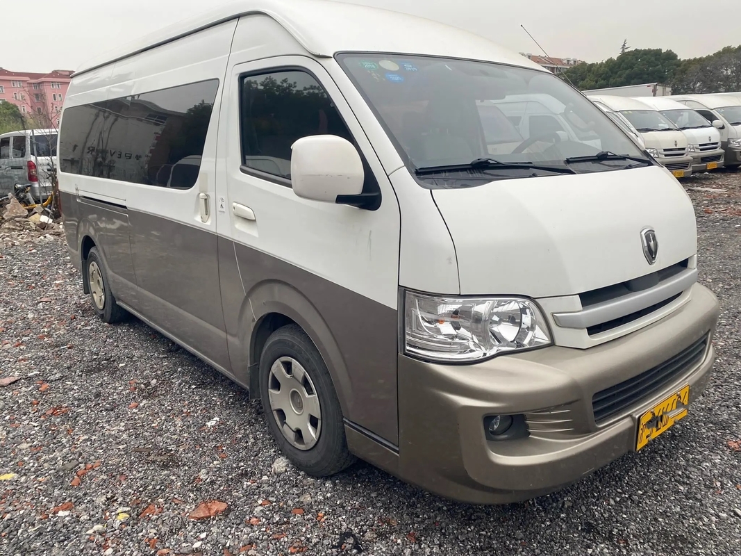 Gebruikt Jaar 14 de Motor Externe Slingerende Deur Jinbei Hiace SY6548 van Mini Coach 2017 van de Zetelsolie