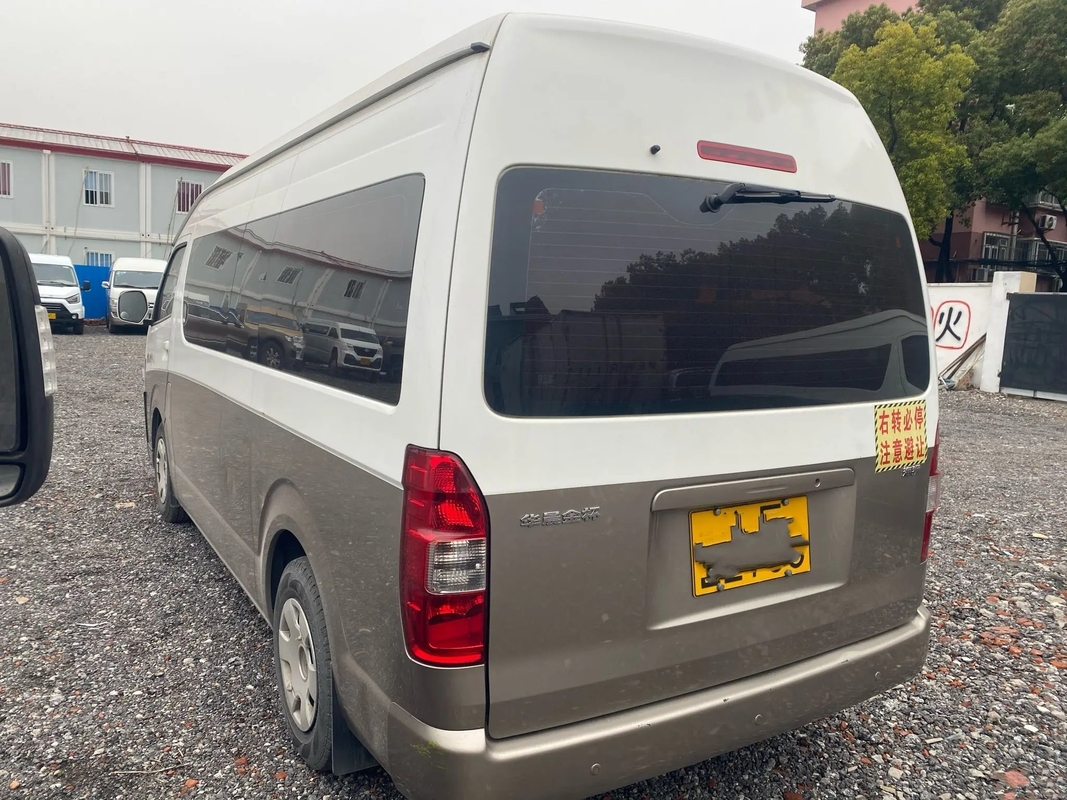 Gebruikt Jaar 14 de Motor Externe Slingerende Deur Jinbei Hiace SY6548 van Mini Coach 2017 van de Zetelsolie
