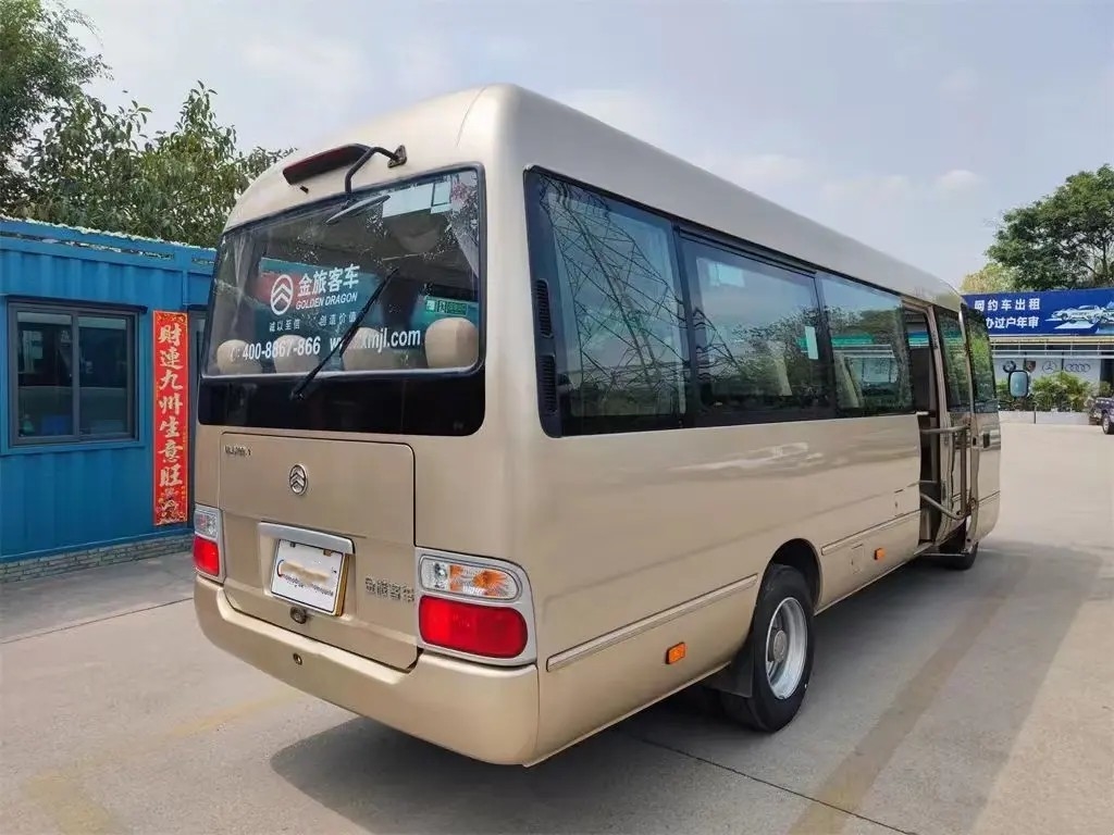 Tweede Hand Mini Bus Front Engine 19 Zetels Gouden Dragon Coaster External Swinging Door XML6700