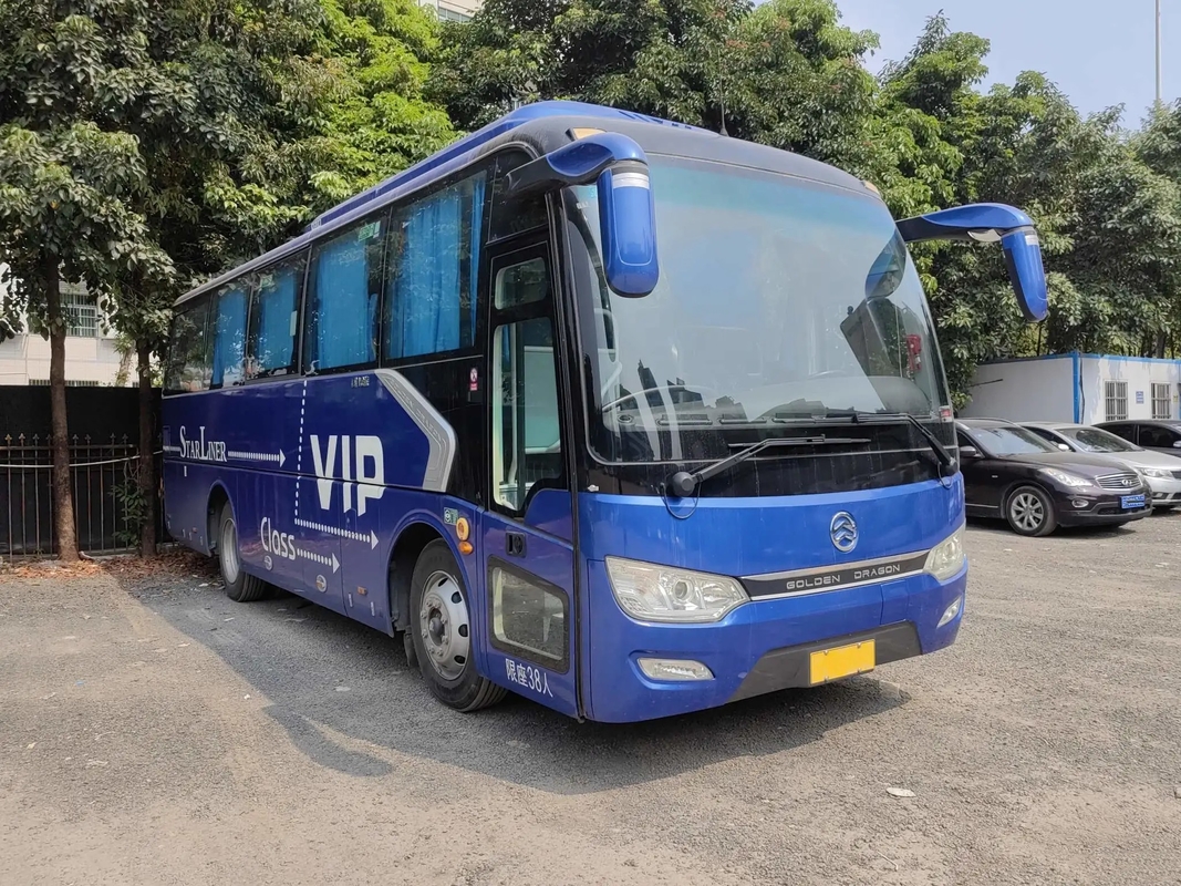 de 2de de Motor220hp 38 Zetels die van Yuchai van de Handbus Venster verzegelen 8,7 Meters gebruikten Gouden Dragon Bus XML6887