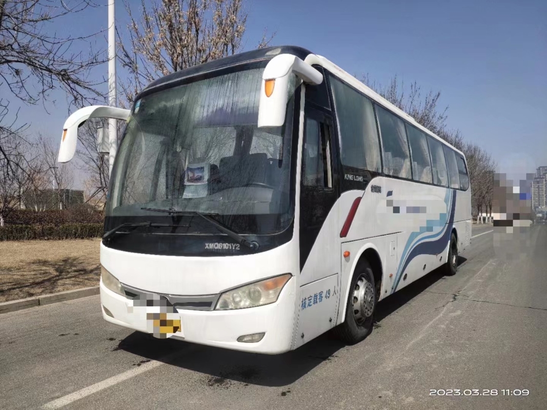 2de Handbus 10.5 meet Verzegelende Deur 47 Bus XMQ6101 van de Venster Middenpassagier van Kinglong van de ZetelsAirconditioner de Gebruikte