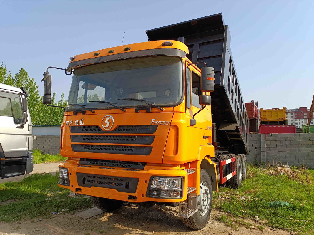 2de Vlakke het Dakcabine 8,7 van de Handvrachtwagen meet de Snelle Vrachtwagen van de Versnellingsbak380hp 6×4 Gebruikte SHACMAN D'LONG F3000 Stortplaats