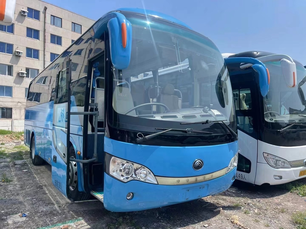 Gebruikte Bus en Bus 39 van het de Motor245hp 2015 Jaar van Zetelsyuchai Blauwe de Kleuren Zeldzame Motor Jonge Tong ZK6908
