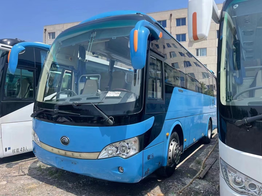 Gebruikte Bus en Bus 39 van het de Motor245hp 2015 Jaar van Zetelsyuchai Blauwe de Kleuren Zeldzame Motor Jonge Tong ZK6908