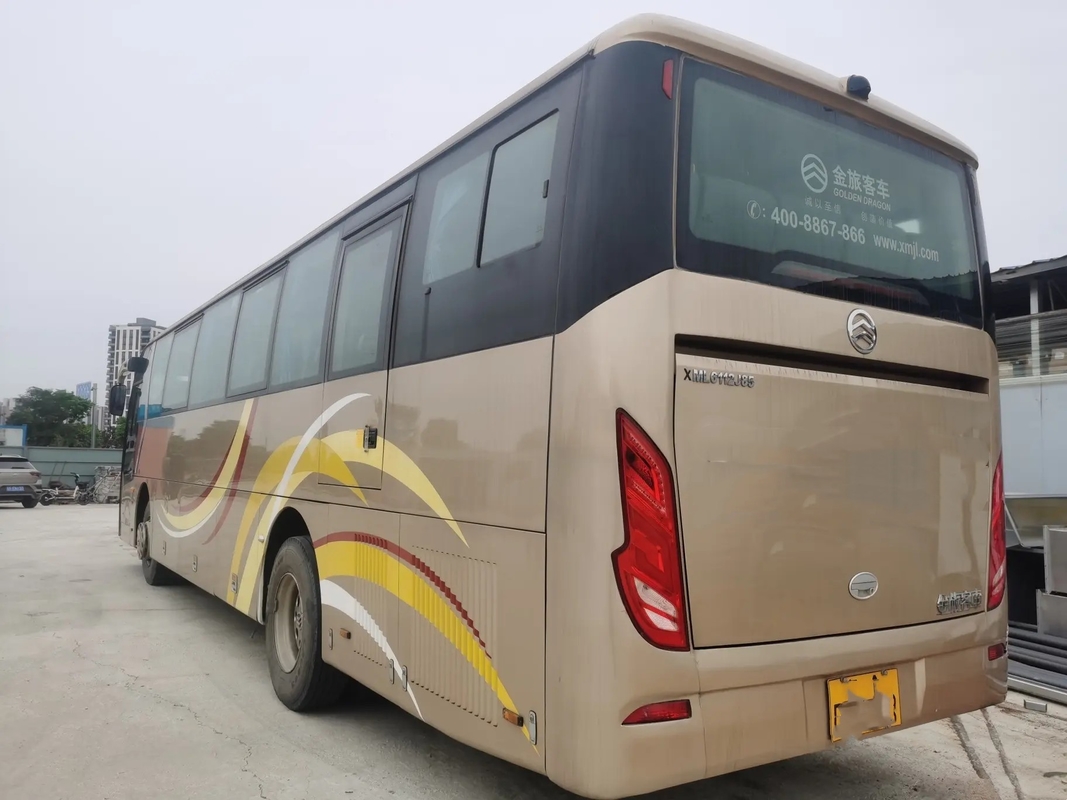 Dieselmotorbus 50 de Motor 245hp van Zetelsweichai gebruikte Gouden de Lente Enige Deur van het Draakxml6112 Blad met a/c