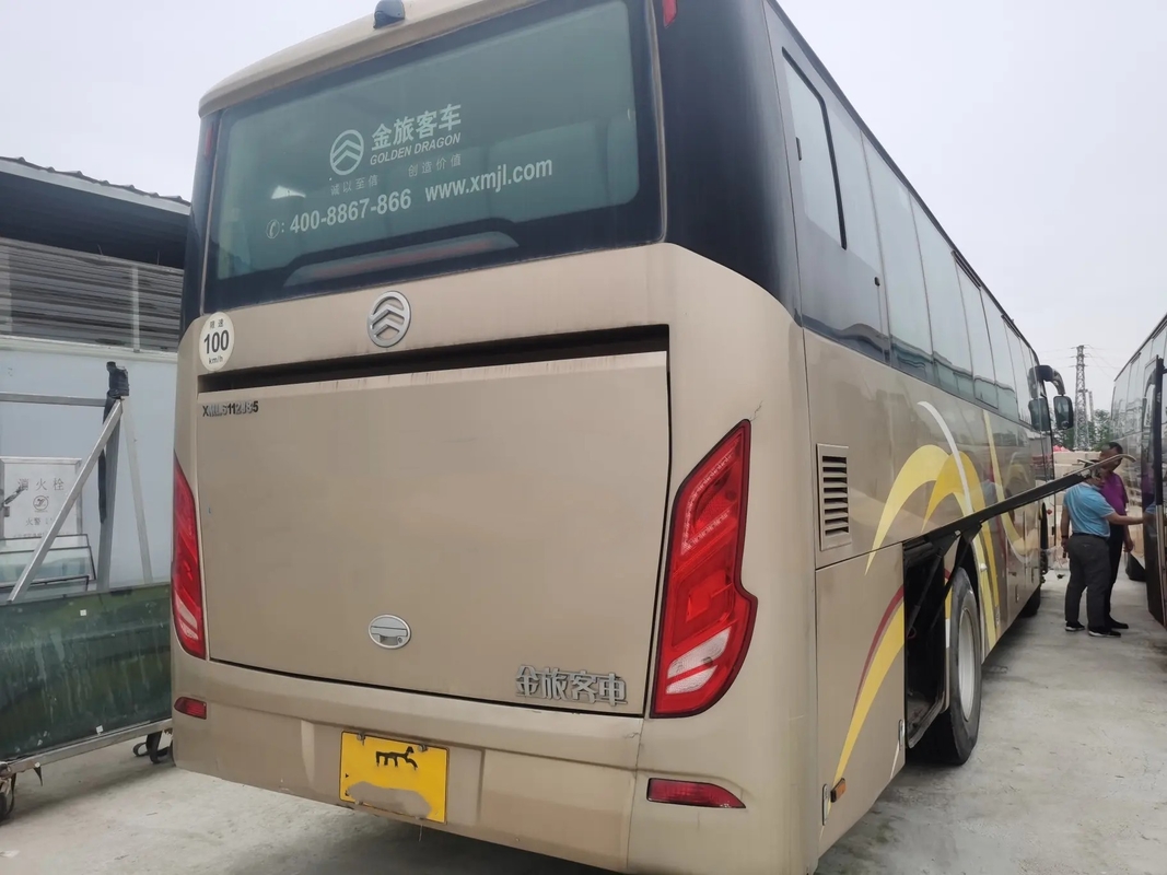 Dieselmotorbus 50 de Motor 245hp van Zetelsweichai gebruikte Gouden de Lente Enige Deur van het Draakxml6112 Blad met a/c