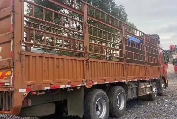 de 2de Hand Lorry Orange Color 12 meet 8×4-Motor 6 van Yuchai van de Aandrijvingswijze de Vrachtwagen van de Cilinders420hp 2021year Dongfeng Lading