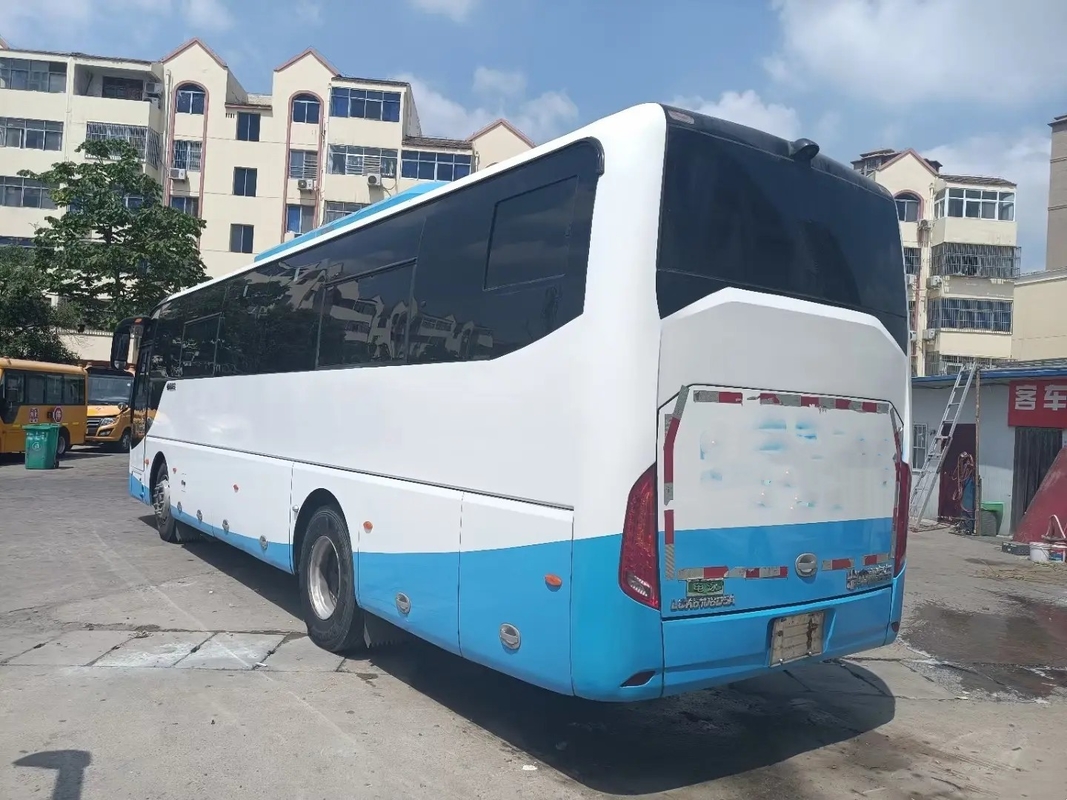 Gebruikte Kerkbus Front Engine 6 de Lente van het Cilinders220hp Blad 45 Zetels met Airconditioner Zhongtong LCK6108D