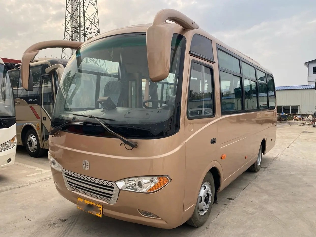 Gebruikt Mini Bus External Swinging Door 25 Zetels die de Hand Zhongtong Lck6660d glijden van Vensterfront engine with a/c tweede