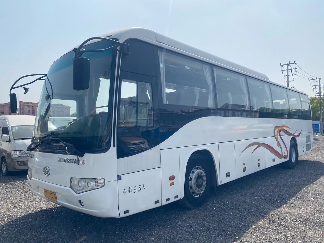 Gebruikte Bus en Bus Luggage Compartment 2 Deuren 53 Zetels die Venster met Linker de Aandrijvings Hogere Bus KLQ6129 verzegelen van a/c