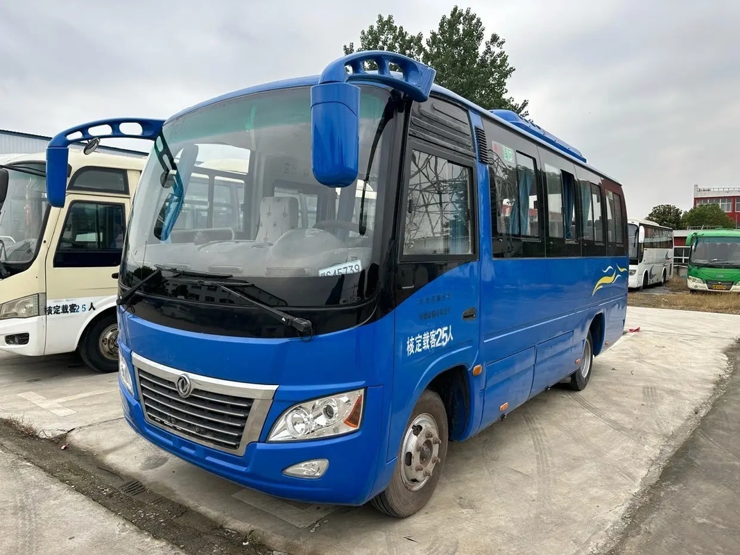 De gebruikte Kleine Busblauw kleuren van de Aandrijvingsdongfeng van 25 de Motor130hp de Glijdende Vensters van Zetelsyuchai Linkerbus DFA6660