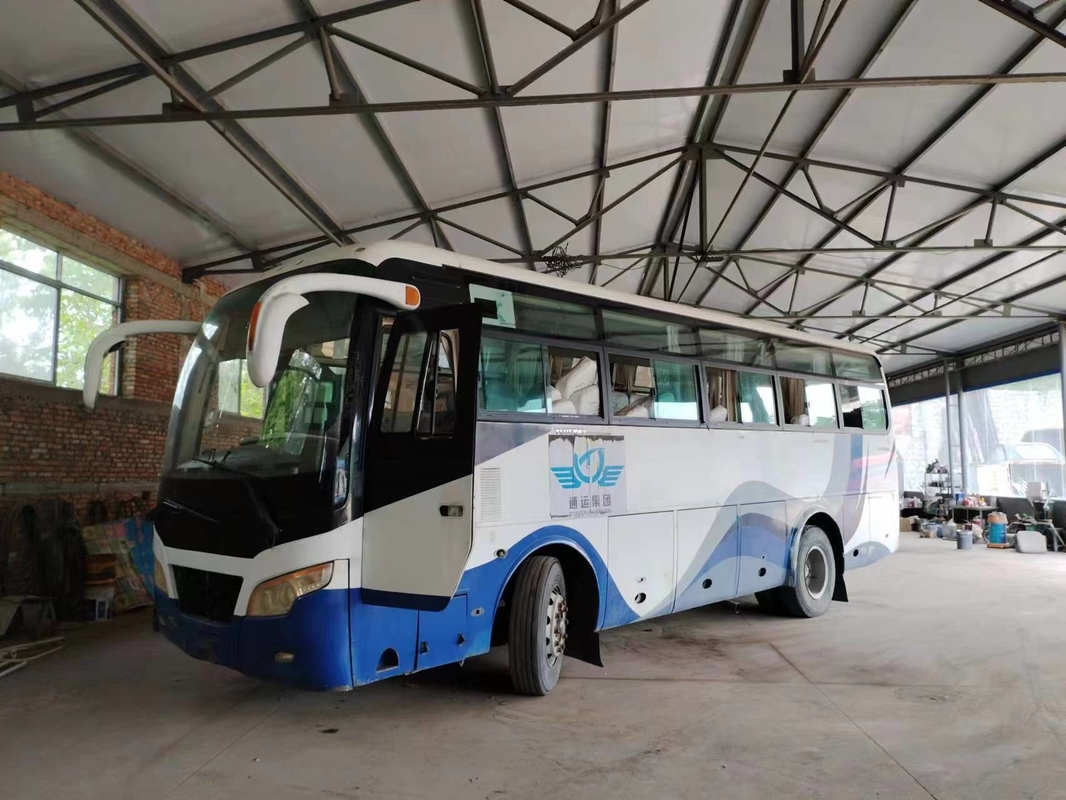Gebruikte Pendelbus Front Engine 41 Zetels die van de het Bladlente van de VensterAirconditioner Minibus ZK6892D glijden van Yutong de 2de