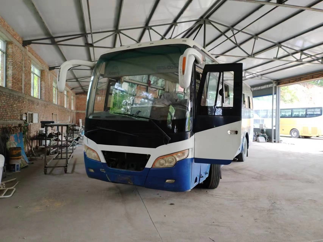 Gebruikte Pendelbus Front Engine 41 Zetels die van de het Bladlente van de VensterAirconditioner Minibus ZK6892D glijden van Yutong de 2de