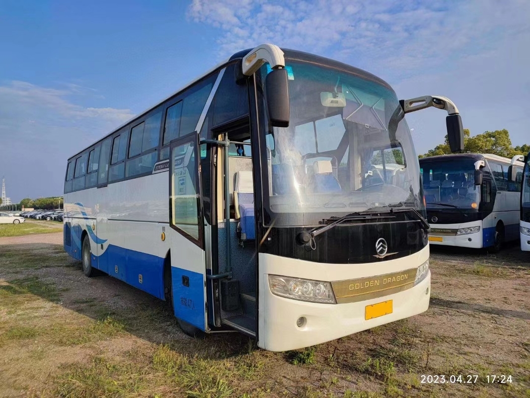 De tweede Hand vervoert en traint het Compartimenten Middendeur Zeldzaam Motor Gebruikt Gouden Dragon Bus XML6113 van de 47 Zetelsbagage per bus