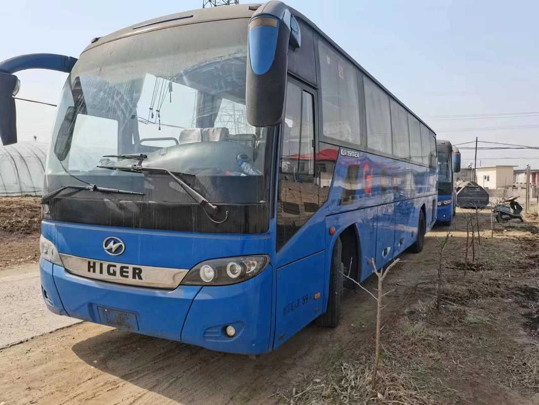 Gebruikte Diesel Bus Blauwe Kleur 59 de Motor 280hp 2+3 van de de Handaandrijving van de Zetelslay-out de 2de Hogere Bus KLQ6115 van Zetelsyuchai
