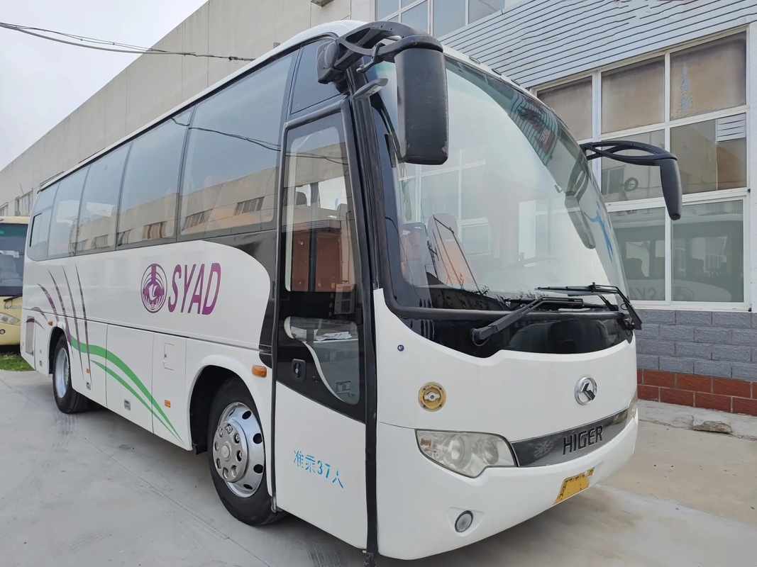 Gebruikt Commercieel van de de Motor200hp Bagage van Busyuchai Rek 37 Linker de Aandrijvings Hogere Bus KLQ6856 van de Zetels Witte Kleur