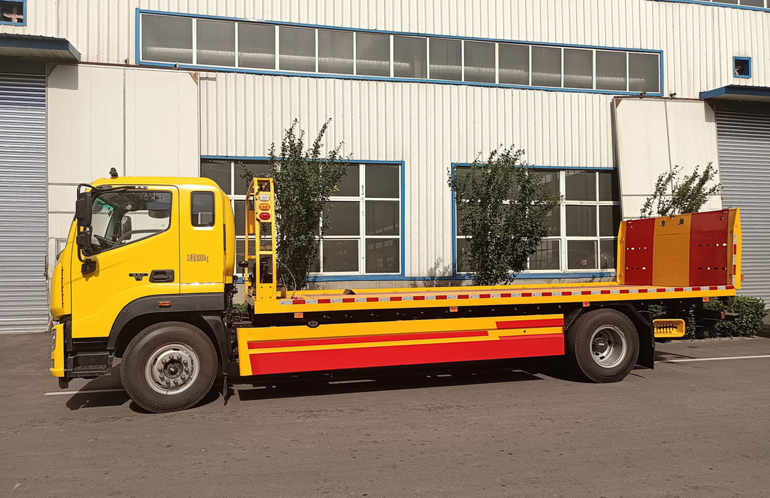 Gebruikte werktrucks 4×2 rijstand 230 pk Foton Wrecker Truck Vlak dak