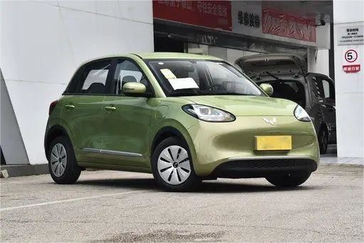 Gebruikte nieuwe energievoertuigen Wuling Bingo 333KM 2023 Model Aurora Groen Kleur