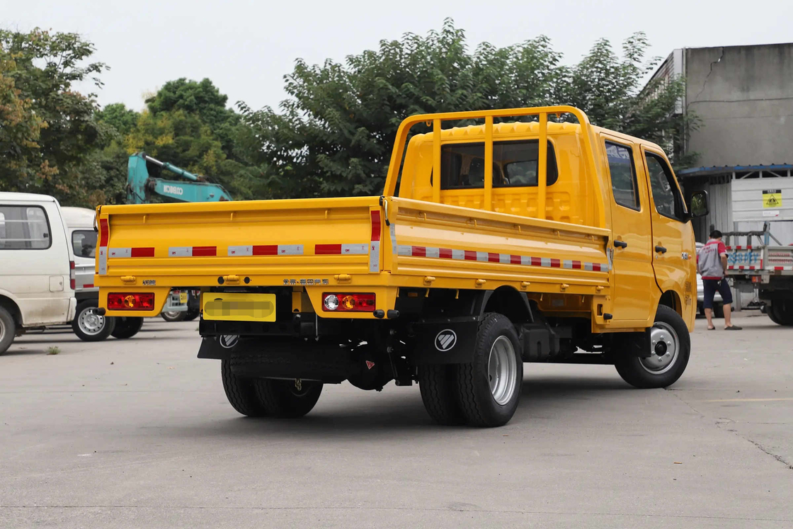 Gebruikte kleine vrachtwagens Dubbelcabine 2 ton laden 2018 Model Foton M2 vrachtwagen