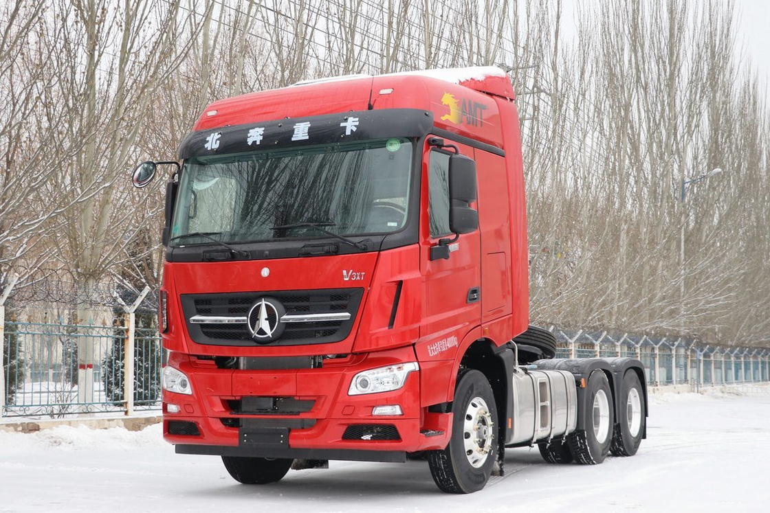 6*4 Drive Model Tweedehands Truck Trailers Beiben Tractor Head 560hp Amt 10 wielen