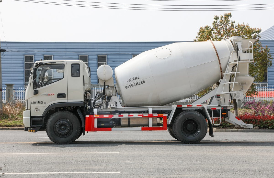 Mini Betonmixer Truck Foton ES5 Wit Kleur 4m3 Mix Tanker 4 * 2 Drive Mode