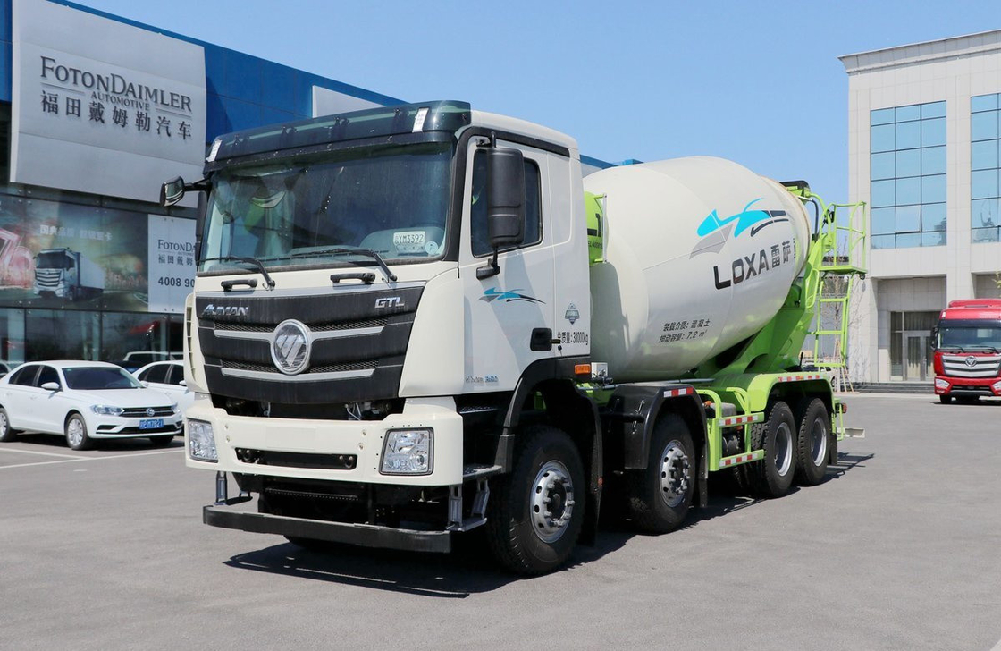 Trucks Beton 7,7 kubiek Double Deff Foton GTL 8*4 Mixer Truck LOXA Tanker Nieuw