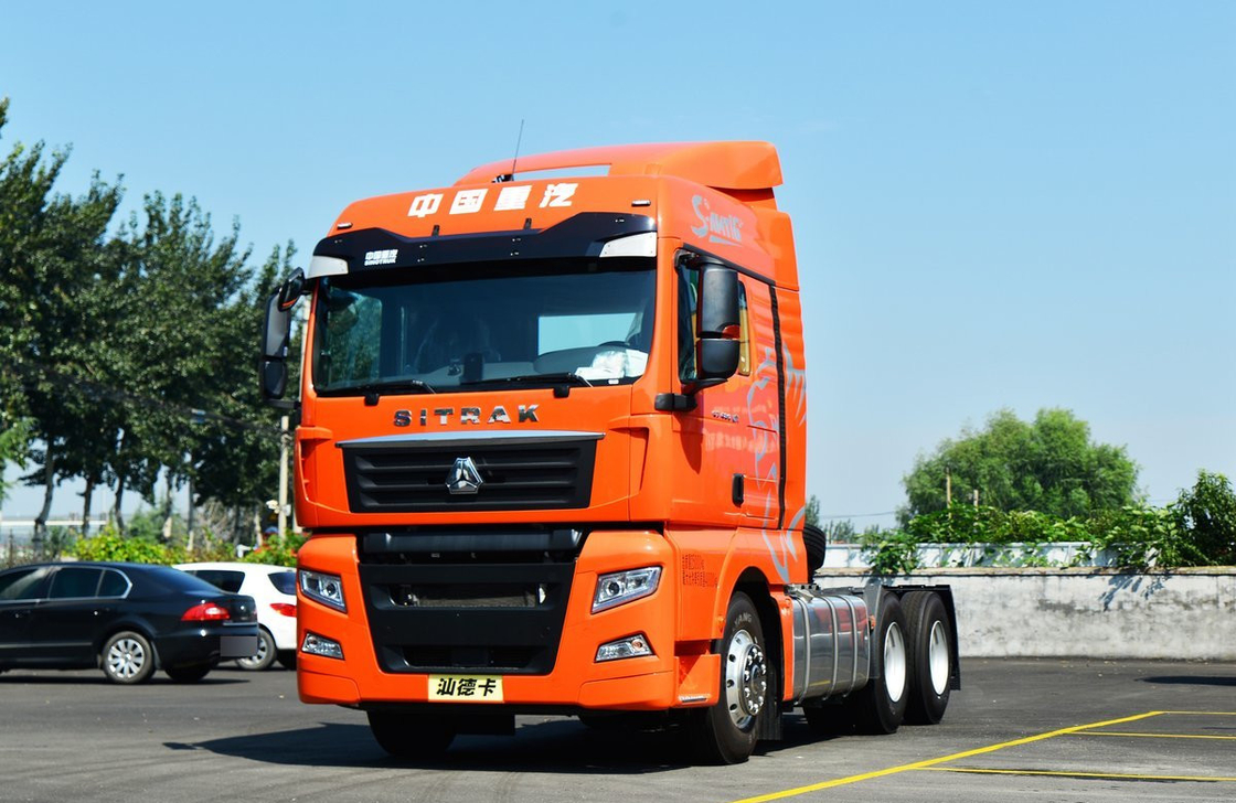 Tractor Truck 6*4 Heavy Duty Sinotruck SITRAK G7 Hoog dak 480 pk AMT bladveer