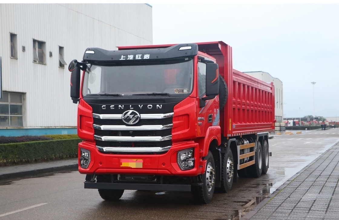Hongyan 560 pk C6 20 ton 12 banden gebruikte dumptruck dumper 8×4 LHD/RHD