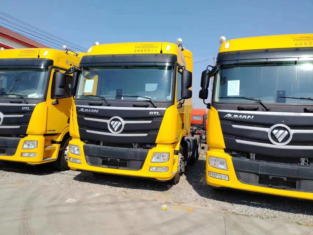 Nieuwe trekkertrucks 6*4 Foton GTL Horse 510 pk Gele Kleur 10 banden Automatisch 2021 Jaar