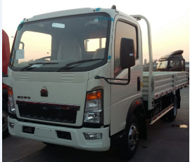 3 ton Truck Length Cargo Tank Howo 4*2 Flat Box Truck Truck Single Cabin RHD Euro 2